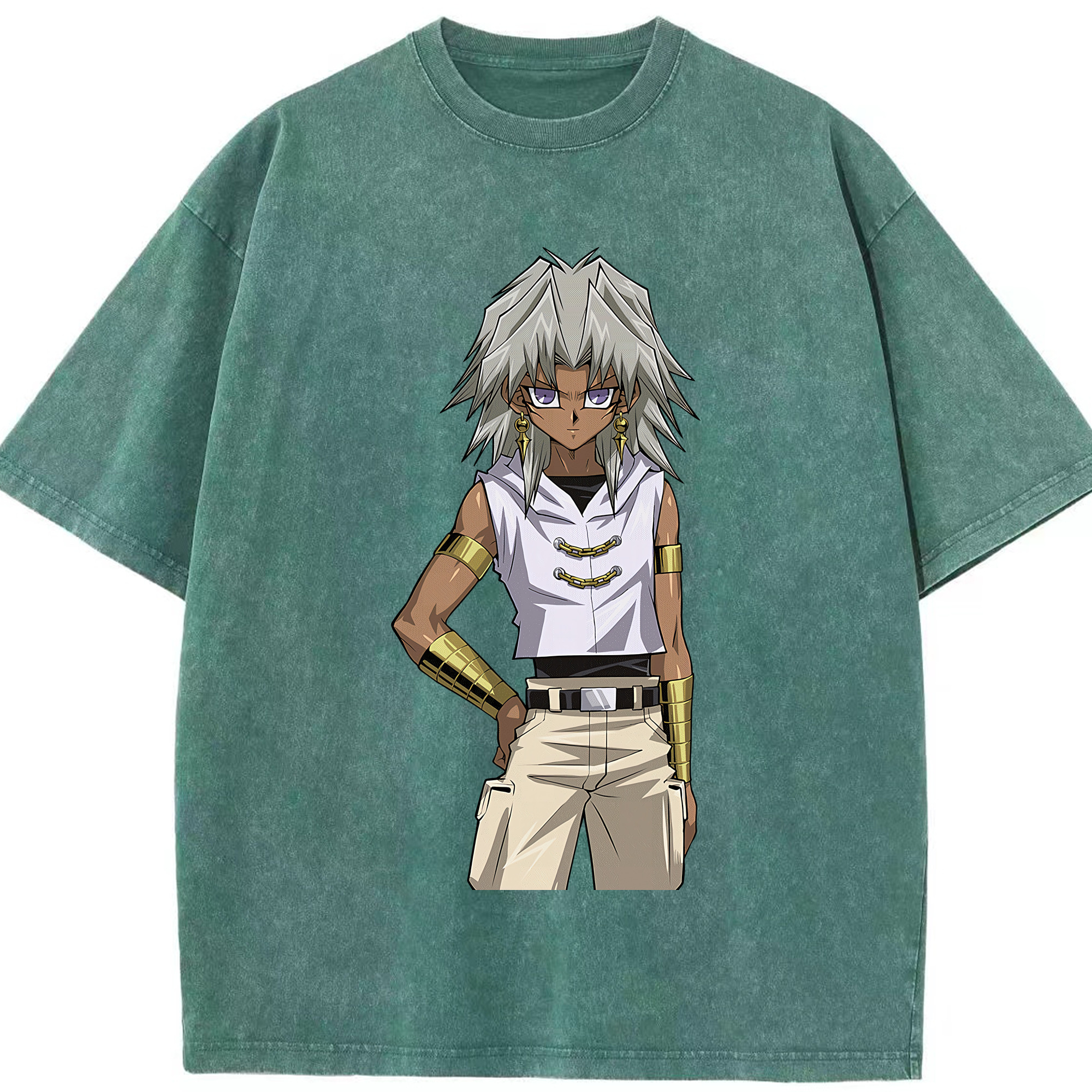 （画像用） 遊☆戯☆王 Yu-Gi-Oh! 綿100% ヴィンテージ風 半袖Tシャツ（フロントプリント）